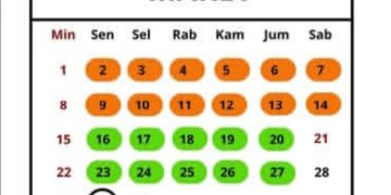 Ilustrasi kalender libur Lebaran 2026 (Instagram @semarangpemkot)