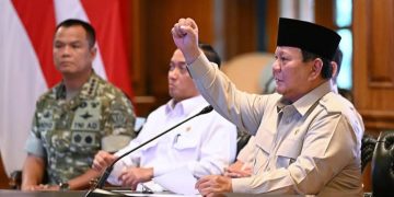 Presiden RI Prabowo Subianto saat peresmian 218 jembatan secara virtual, pada Senin 9 Maret 2026 (Instagram @sekretariat.kabinet)