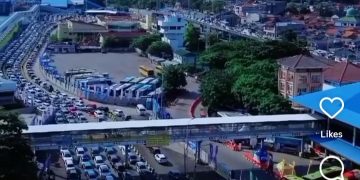 Ilustrasi pelabuhan Merak saat mudik Lebaran 2026 (Instagram @penyebrangan_merak)