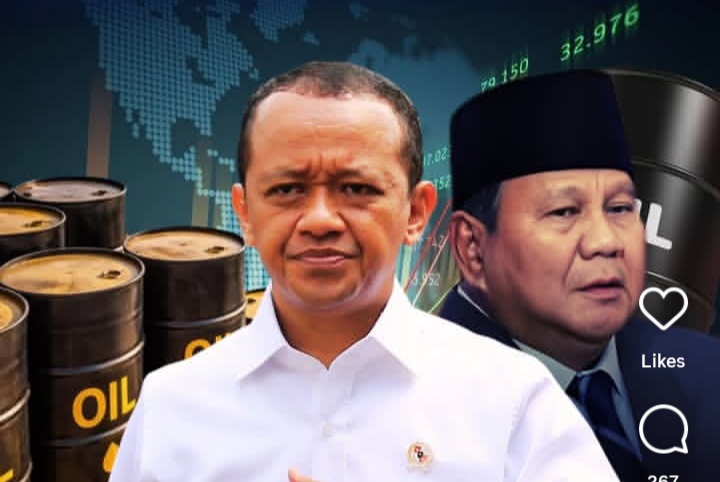 Presiden RI Prabowo Subianto perintahkan Menteri ESDM Bahlil Lahadalia cari pasokan minyak mentah imbas memanasnya tensi geopolitik TimTeng (Instagram @akbarfaizal_uncensored)