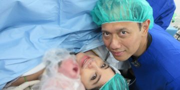 Istri AHY saat melahirkan anak ke 2 (Dok Ist)