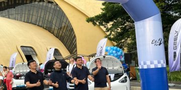 Geely Auto Indonesia menggelar handover ceremony Geely EX2 di Taman Mini Indonesia Indah, Jakarta (suaranusantara.com)