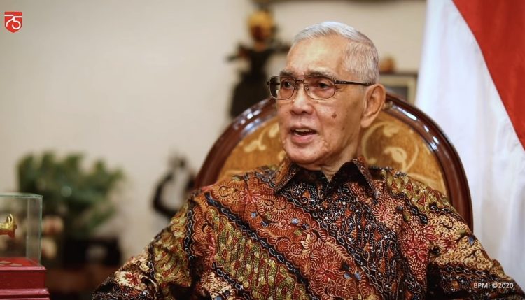 Wakil Presiden ke-6 Republik Indonesia, Try Sutrisno meninggal dunia/Foto Tangkapan Layar YouTube Sekretariat Presiden
