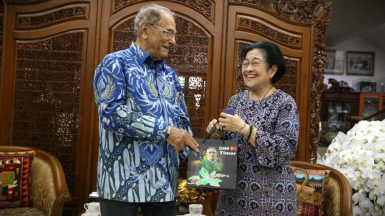 Presiden ke-5 RI sekaligus Ketua Umum PDI Perjuangan, Megawati Soekarnoputri, menerima kunjungan Presiden Republik Demokratik Timor Leste, José Ramos-Horta (Dok DPD PDIP Jatim)