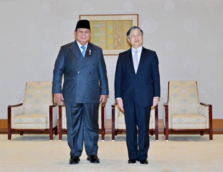 Presiden Prabowo Subianto melakukan kunjungan kehormatan kepada Kaisar Jepang Naruhito di Istana Kekaisaran Jepang, Tokyo (Dok Instagram Sekretariat Kabinet)