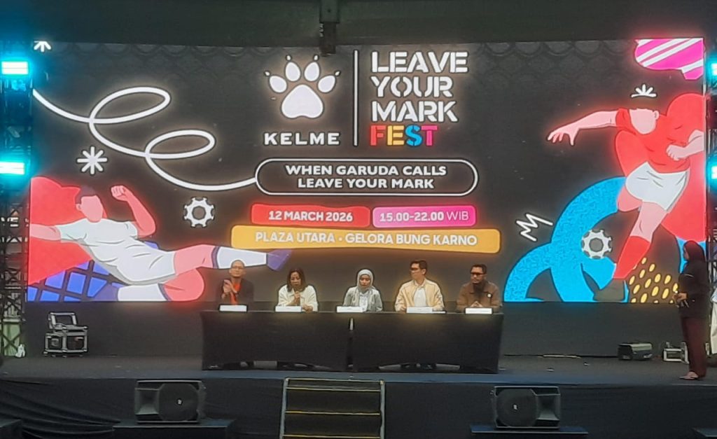 Kelme gelar festival bertajuk Leave Your Mark Fest 2026 di Plaza Utara Gelora Bung Karno, Jakarta pada Kamis, 12 Maret 2026 (suaranusantara.com)
