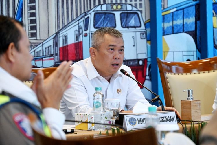 Menteri Perhubungan Dudy Purwagandhi resmi menutup Posko Angkutan Lebaran Terpadu Tahun 2026 (1447 H) di Kantor Pusat Kementerian Perhubungan, Senin (30/3/2026) (Dok Kemenhub)