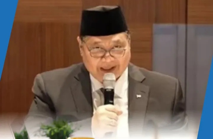 Menko Bidang Perekonomian Airlangga Hartarto umumkan sejumlah kebijakan efisiensi energi (Instagram @tana_poso)