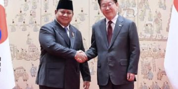 Presiden RI Prabowo Subianto saat bertemu Presiden Korsel, Lee Jae Myung di Istana Kepresidenan Korea (Instagram @prabowo)