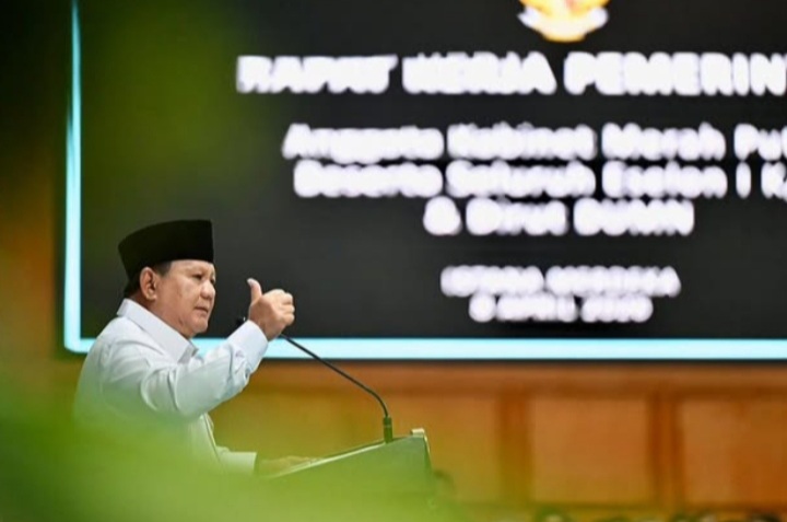 Presiden RI Prabowo Subianto analogikan pembangunan jembatan desa (Instagram @sekretariat.kabinet)