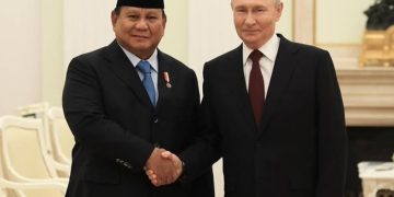 Pertemuan antara Presiden RI Prabowo Subianto dengan Presiden Rusia, Vladimir Putin pada Senin 13 April 2026 (Instagram @prabowo)