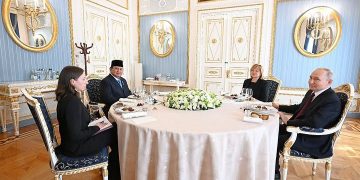 Presiden RI Prabowo Subianto saat bertemu empat mata dengan Presiden Rusia, Vladimir Putin, Senin 13 April 2026 di Istana Kremlin, Moskow, Rusia (Instagram @sekretariat.kabinet)