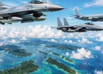 Ilustrasi pesawat militer AS bakal bebas mengudara di langit Indonesia (Instagram @leet.media)