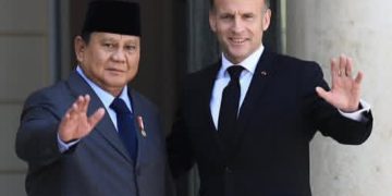 Presiden RI Prabowo Subianto dan Presiden Prancis, Emmanuel Macron (Instagram @prabowo)