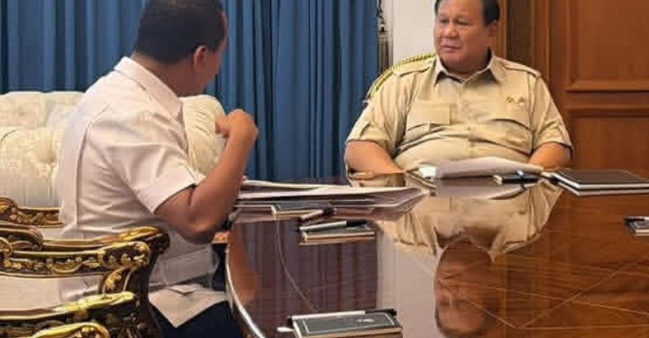 Menteri ESDM Bahlil Lahadalia saat di Istana Kepresidenan RI bertemu Presiden Prabowo Subianto (Instagram @bahlillahadalia)