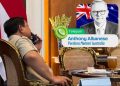 Momen Presiden RI Prabowo Subianto tengah menerima telepon dari PM Australia Anthony Albanese, Selasa 21 April 2026 (Instagram @sekretariat.kabinet)