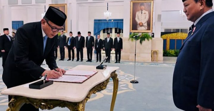 Abdul Kadir Karding dilantik jadi Kepala Barantin pada Senin 27 April 2026 di Istana Negara, Jakarta (Instagram @abdulkadirkarding)