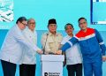 Presiden RI Prabowo Subianto groundbreaking 13 proyek hilirisasi di Cilacap, Jawa Tengah, Rabu 29 April 2026 (Instagram @sekretariat.kabinet)