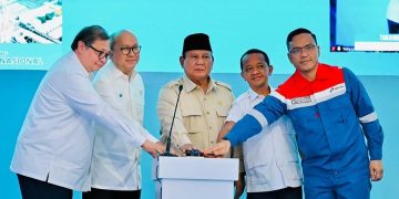 Presiden RI Prabowo Subianto groundbreaking 13 proyek hilirisasi di Cilacap, Jawa Tengah, Rabu 29 April 2026 (Instagram @sekretariat.kabinet)