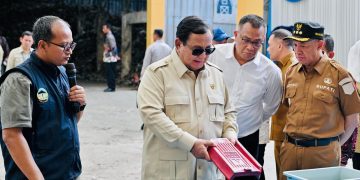 Prabowo Subianto saat kunjungi TPST d Banyumas, Jawa Tengah (Dok Ist)