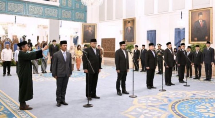 Presiden Prabowo Subianto resmi reshuffle kabinet merah putih (Dok Presiden RI)