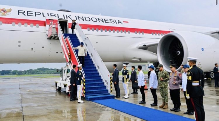 Presiden Prabowo Subianto tiba di tanah air usai melakukan perjalanan dinas di luar negeri (Dok Situs Presiden RI)