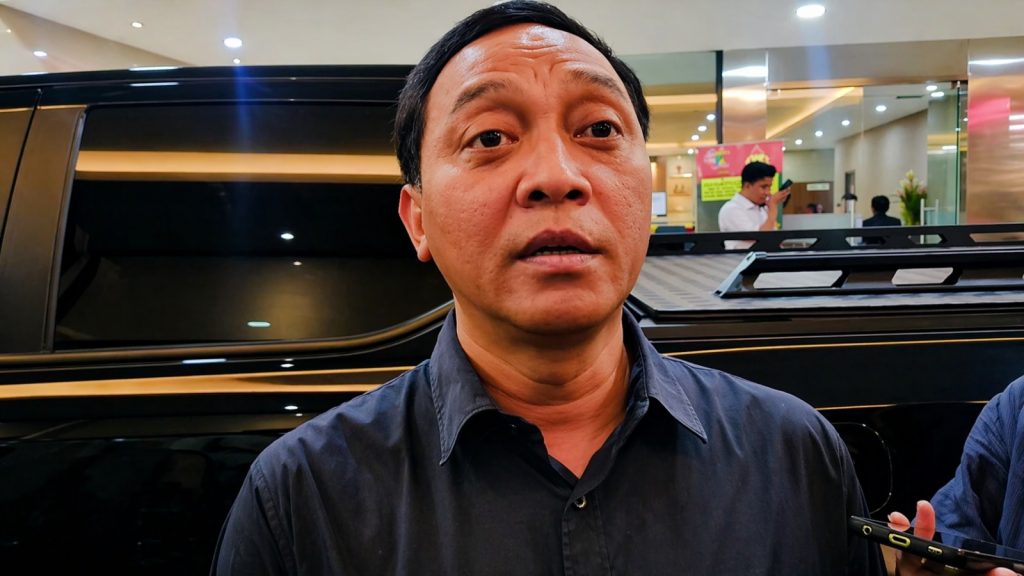 Direktur Tindak Pidana Narkoba Bareskrim Polri, Brigjen Pol. Eko Hadi Santoso saat diwawancarai di gedung Bareskrim Polri, Jakarta Selatan, pada Jum'at (24/4/2026). (Ilham F/Suaranusantara)