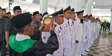 Sebanyak 192 pejabat Eselon III dan IV di Lebak dilantik.(Def/SuaraNusantara)