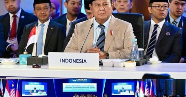 Menteri ESDM Bahlil Lahadalia turut mendampingi Presiden RI Prabowo dalam pertemuan KTT ke 48 ASEAN (Instagram @bahlillahadalia)