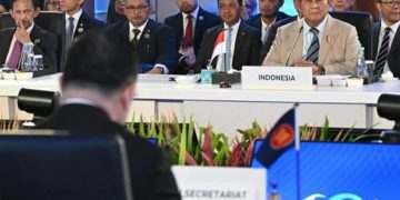 Presiden RI Prabowo Subianto saat pidato di KTT BIMP-EAGA, Kamis 7 Mei 2026 (Instagram @bahlillahadalia)