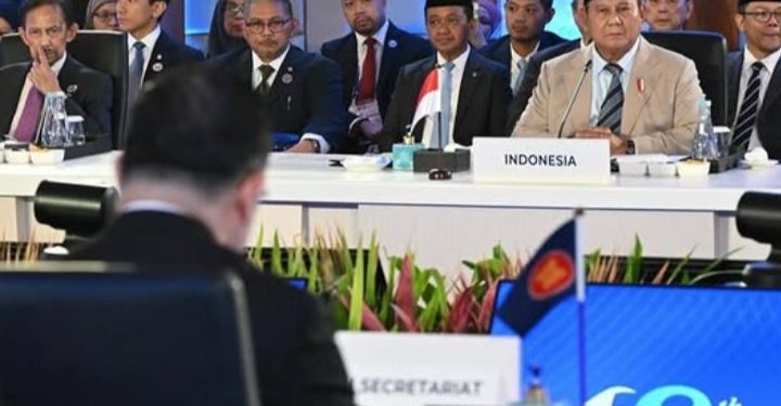 Presiden RI Prabowo Subianto saat pidato di KTT BIMP-EAGA, Kamis 7 Mei 2026 (Instagram @bahlillahadalia)