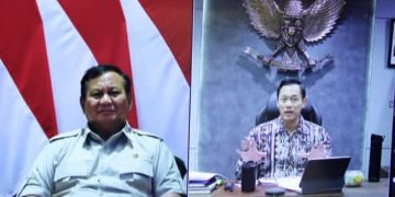 Momen rapat virtual AHY bersama Presiden Prabowo (Instagram @agusyudhoyono)