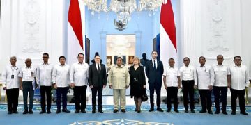 Presiden RI Prabowo sambut kedatangan tamu istimewa Rosatom BUMN Nuklir Rusia di Istana (Instagram @kepalabrin)