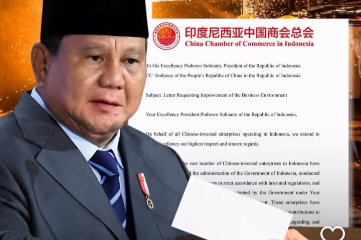Kadin China bersurat ke Presiden RI Prabowo Subianto (Instagram @biangproject)