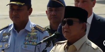 Presiden RI Prabowo Subianto serahkan pesawat Rafale hingga misil ke TNI di Lanud Halim Perdanakusuma, Jakarta Timur, Senin 18 Mei 2026 (Instagram @tvrinasional)