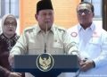 Presiden RI Prabowo Subianto tanggapi santai soal rupiah melemah (Instagram @folkative)