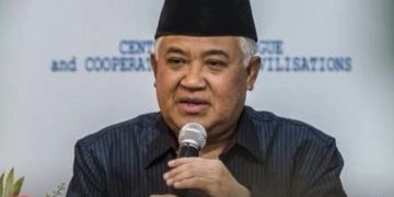 Din Syamsuddin desak Presiden Prabowo bicara di BoP Trump guna upaya penyelamatan 9 WNI ditahan oleh tentara Israel (Instagram @reformasyndicate)