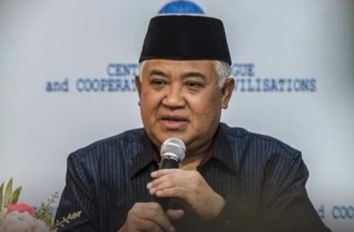 Din Syamsuddin desak Presiden Prabowo bicara di BoP Trump guna upaya penyelamatan 9 WNI ditahan oleh tentara Israel (Instagram @reformasyndicate)