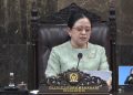 Ketua DPR RI Puan Maharani saat pidato di rapat paripurna DPR, Rabu 20 Mei 2026 (YouTube @dpriofficial)