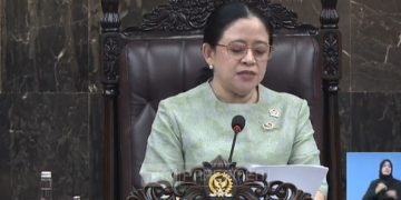 Ketua DPR RI Puan Maharani saat pidato di rapat paripurna DPR, Rabu 20 Mei 2026 (YouTube @dpriofficial)