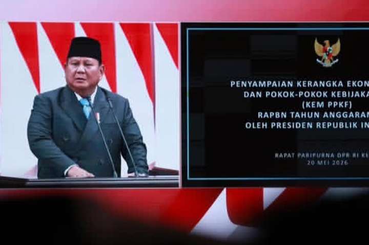 Presiden RI Prabowo Subianto pidato KEM PPKF minta ekspor sawit hingga batu bara wajib melalui BUMN (Instagram @prabowo