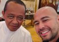 Momen pertemuan Raffi Ahmad dan Menteri ESDM Bahlil Lahadalia saat ibadah haji di Tanah Suci (Instagram @raffinagita1717)