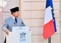 Presiden RI Prabowo Subianto berharap perusahaan Prancis dapat meningkatkan investasi di Indonesia (Instagram @sekretariat.kabinet)