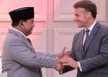 Momen pertemuan Presiden Prabowo Subianto dengan Presiden Prancis, Emmanuel Macron, Kamis 28 Mei 2026 (Instagram @sekretariat.kabinet)