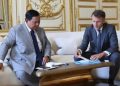 Presiden RI Prabowo Subianto bertemu Presiden Prancis, Emmanuel Macron di Istana Kepresidenan Paris, Kamis 28 Mei 2026 (Instagram @prabowo)