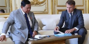 Presiden RI Prabowo Subianto bertemu Presiden Prancis, Emmanuel Macron di Istana Kepresidenan Paris, Kamis 28 Mei 2026 (Instagram @prabowo)