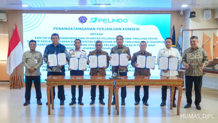 Kementerian Perhubungan dan PT Pelabuhan Indonesia (Persero) menekan dua perjanjian konsesi untuk mendorong efisiensi sekaligus meningkatkan kontribusi ke kas negara (Dok Kemenhub)