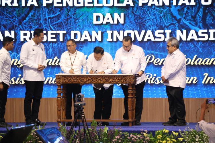 Pemerintah bentuk BOPPJ untuk percepat proyek Giant Sea Wall Pantura Jawa pada Kick Off Meeting Perlindungan, Pembangunan, dan Pengelolaan Pantura Jawa di KKP, Senin (4/5/2026) (Dok KemenPANRB)
