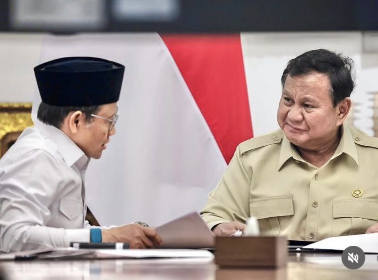Menko PM, Muhaimin Iskandar atau Cak Imin bertemu Presiden Prabowo Subianto di Istana hari ini (Dok IG KemenkoPM)