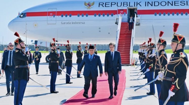 Presiden Republik Indonesia, Prabowo Subianto, tiba di Bandara Orly, Paris, Republik Prancis, pada Selasa, 26 Mei 2026 (Dok Situs Presiden RI)